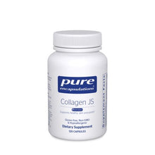 Load image into Gallery viewer, White bottle Pure Encapsulations Collagen JS BioCell Collagen Supports healthy skin and joints Gluten Free Non GMO Hypoallergenic 120 capsules