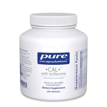 Load image into Gallery viewer, White Bottle Reads Pure Encapsulations +CAL+ with Ipriflavone Hypoallergenic dietary supplement 210 capsules

