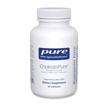 Load image into Gallery viewer, White Bottle reads Pure Encapsulations CholestePure Phytosterol complex Supports healthy Lipid metabolism Gluten Free Non GMO 90 capsules
