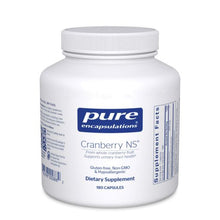 Load image into Gallery viewer, White bottle Pure Encapsulations Cranberry NS From whole cranberry fruit; Supports urinary tract health Gluten Free Non GMO  Hypoallergenic 180 capsules
