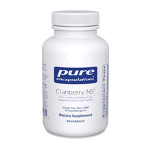 Load image into Gallery viewer, White bottle Pure Encapsulations Cranberry NS From whole cranberry fruit; Supports urinary tract health Gluten Free Non GMO  Hypoallergenic 90 capsules
