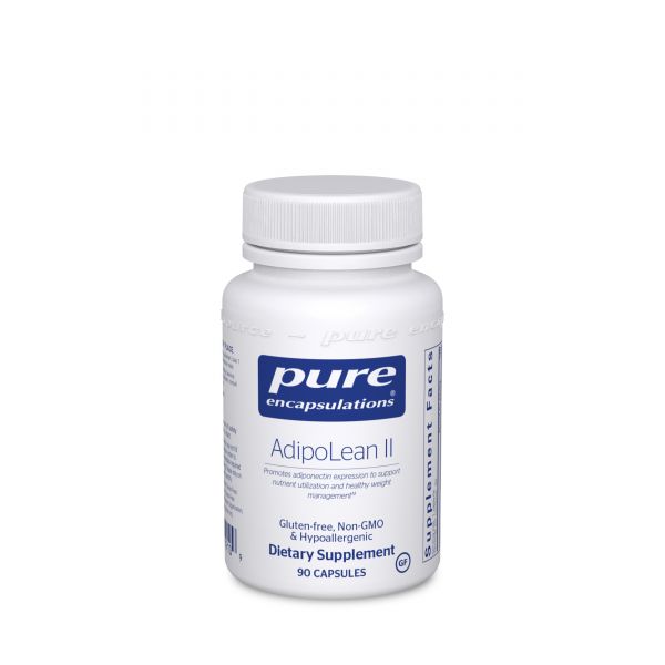 White Bottle Pure Encapsulations AdipoLean II Promotes adiponectin expression to support nutrient utilization and healthy weight management